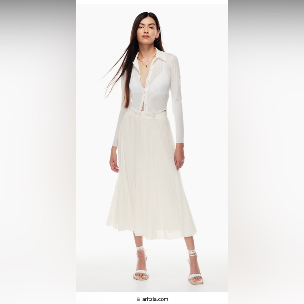 Aritzia Wilfred Twirl Pleated Skirt New with Tag XXS